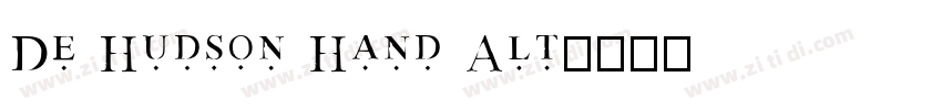 De Hudson Hand Alt字体转换